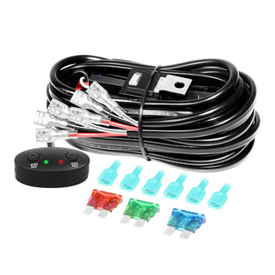 Led Light Bar Wiring Harness Cable Kit (14-3W2C-18-1X1)