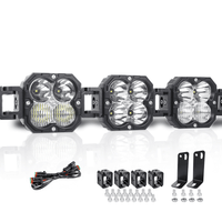 X-Linkable 21" 90W LED Light Bar - 3-Light Flood & Spot for Off-Road Trucks Tapaodu Designs-LED Lighting