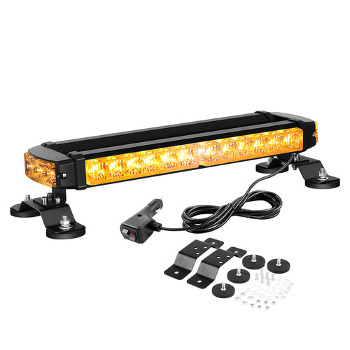 4-Side yellow Warning Light Bar with Magnetic Base - TAPAODU
