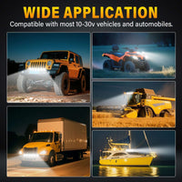 X-Linkable 40" 180W Ultra-Bright LED Light Bar – 6-Light Dual Optic Combo, IP67 Rated Tapaodu Designs-LED Lighting