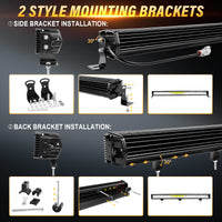 Qihang Series 34" 120W 2-in-1 LED Light Bar with Amber DRL - 4000 Lumens High Visibility Anti-Glare LED Light Bar, IP67 Waterproof Flexible Silicone Design, DT Plug and Play 12V for Cars/Trucks/SUVs Tapaodu Designs