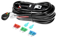 Replacement Wiring Harness Kit (Black) for LED Light Bars