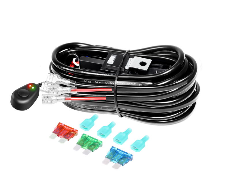 Replacement Wiring Harness Kit (Black) for LED Light Bars