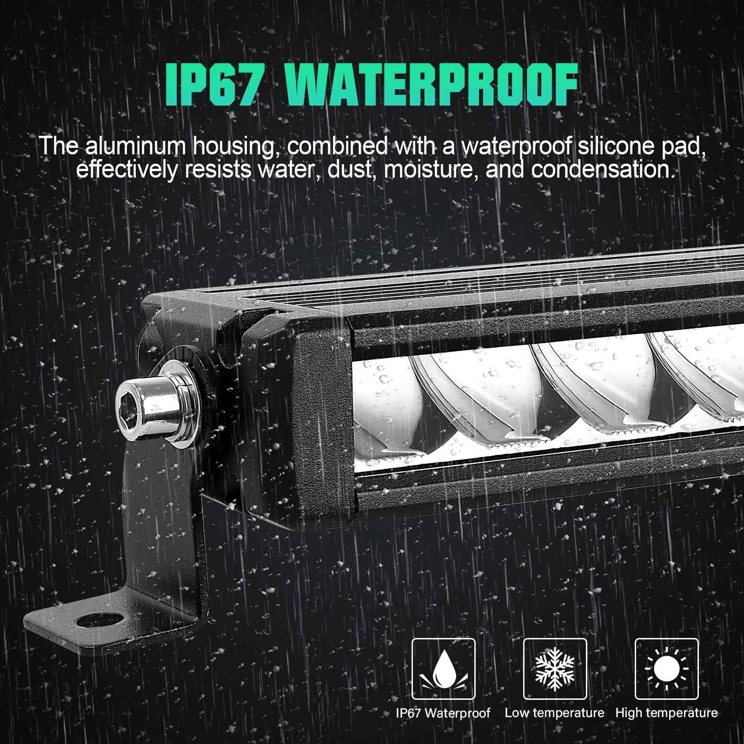 Journey Series 23" 60W Single Row Slim LED Light Bar DT Connector Tapaodu Designs