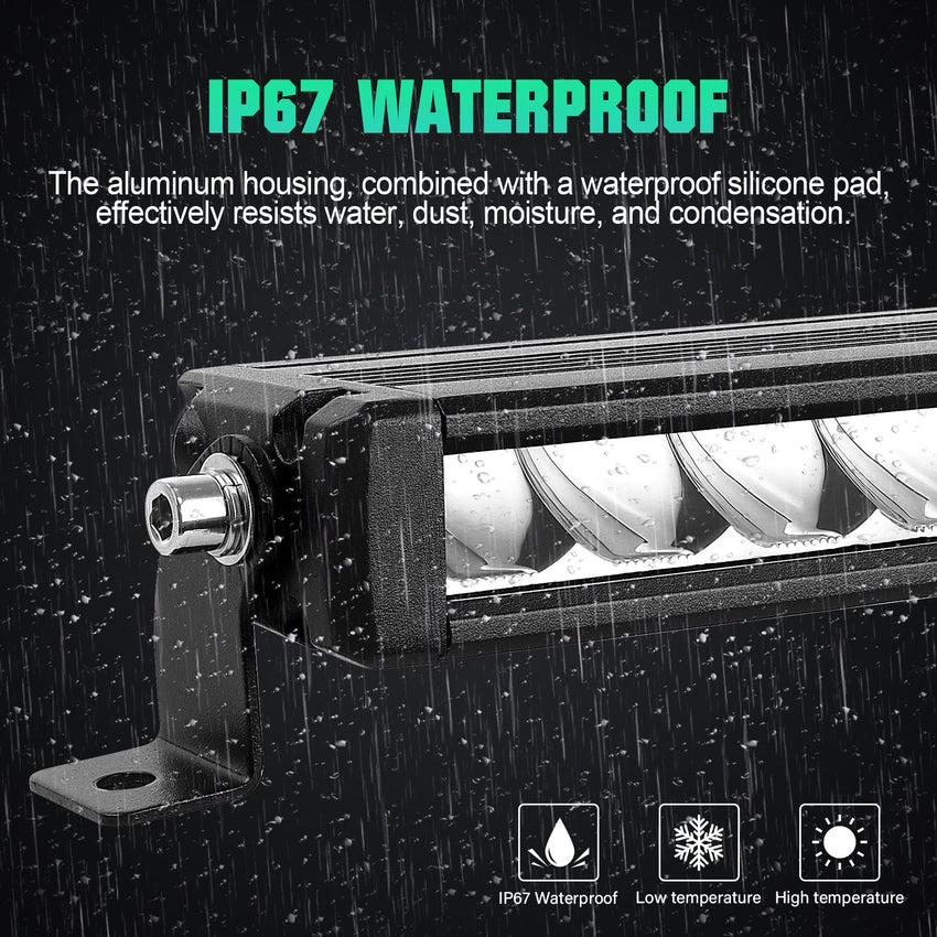 Journey Series 33" 90W Single Row Slim LED Light Bar DT Connector Tapaodu Designs